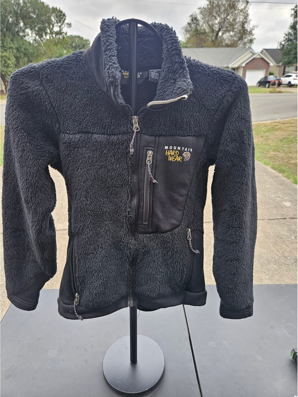 Mountain Hard Wear Women's Black Polartec Monkey Fleece Jacket Small Full Zip